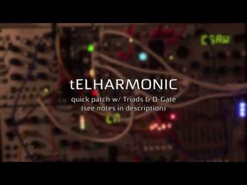 makenoise telharmonic triads & d-gate thru zoom h5 (audio interface mode)