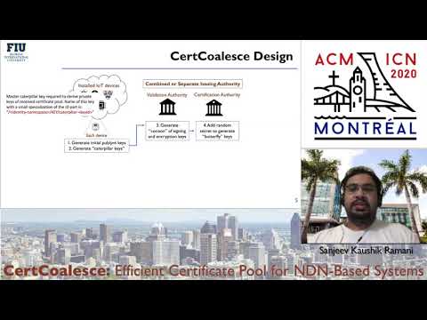 ACM ICN 2020 - (Poster) CertCoalesce: Efficient Certificate Pool for NDN-Based Systems