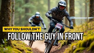 Riding a COMMONWEALTH DH Trail.