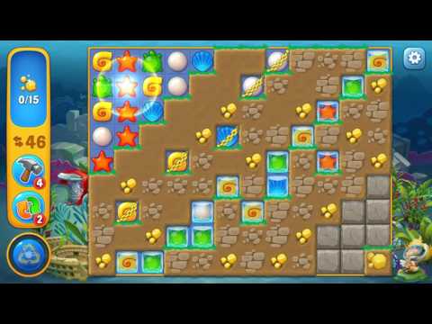 Fishdom level 104 Gameplay (iOS Android)