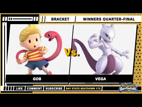 Bay State Beatdown 172 - Winners Quarters - Gob (Lucas) VS Vega (Mewtwo) - Smash Ultimate Singles