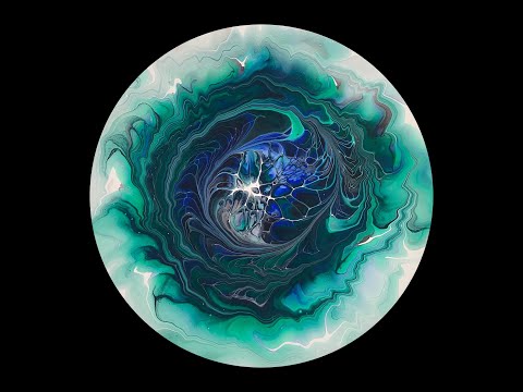 (379) Modified Bloom  ~ Acrylic Fluid Painting ~ Acrylic Pouring