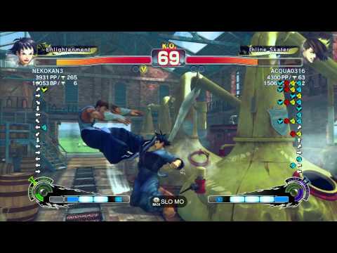 SSF4 AE: NEKOKAN3 (Makoto) vs ACQUA0316 (Yang) - Ranked Match (720p HD)