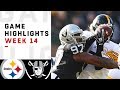 Steelers vs. Raiders Week 14 Highlights | NFL 2018