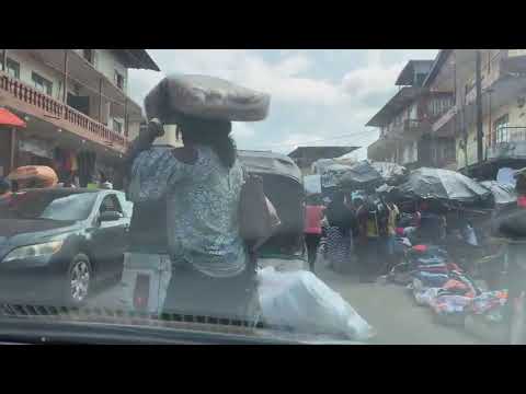 Driving East Of Freetown And Through The Famous Abacha Street - Sierra Network