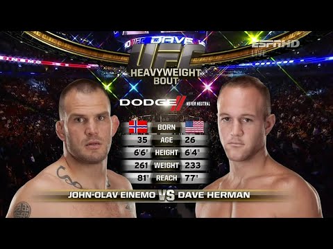 Dave Herman vs Jon Olav Einemo full fight
