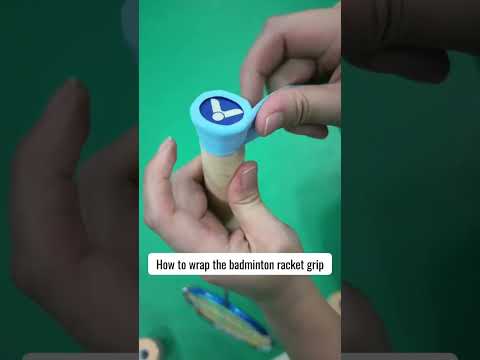How to wrap the badminton racket grip #badminton #badmintonracket