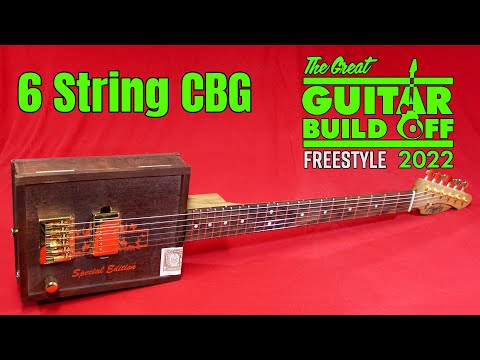 6 String Electric Cigar Box Guitar Full Build | 2022 GGBO Freestyle Build