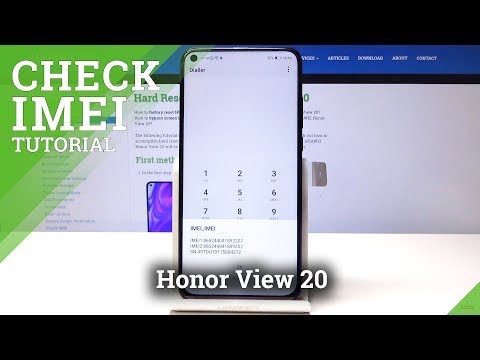 How to Locate IMEI Number in Honor View 20 - IMEI & Serial Number