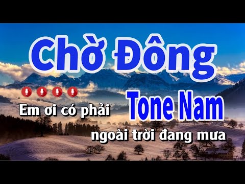 Karaoke Chờ Đông Tone Nam | Nhạc Sống Nguyễn Linh