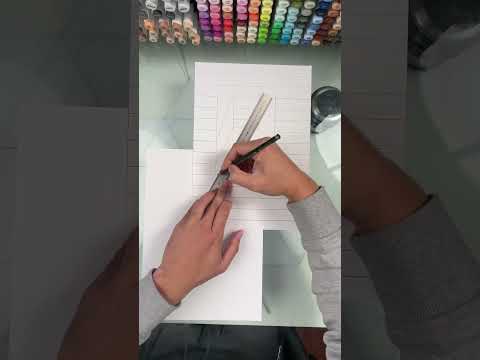 #tutodessin #illusiondoptique de la lettre H 😁 #apprendreadessiner #tutofacile #tutoriel #dessin