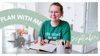 PLAN WITH ME // September 2021 // reading bullet journal spreads
