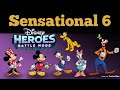 SENSATIONAL 6 TEAM Disney Heroes Battle Mode Goofy Daisy Donald Mickey Minnie And Pluto