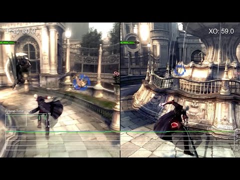 [60fps] Devil May Cry 4 Special Edition: PS4 vs Xbox One Legendary Dark Knight Frame-Rate Test