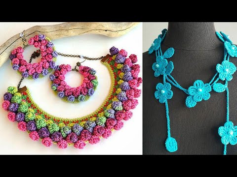 Fabulous and attractive free Crochet necklaces patterns Attractive crochet necklace
