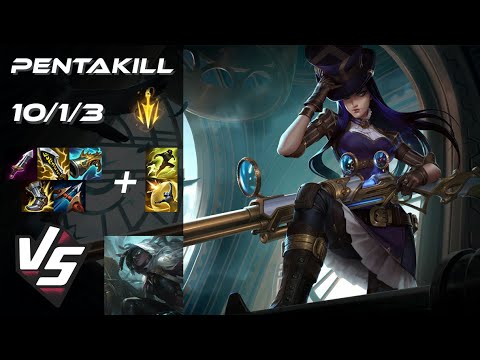 BOTTOM Caitlyn vs Senna [PENTAKILL] - NA Grandmaster Patch 25.20