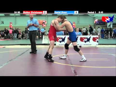 Walker Christensen vs. Daniel Shear at 2013 ASICS FILA Cadet Nationals - GR