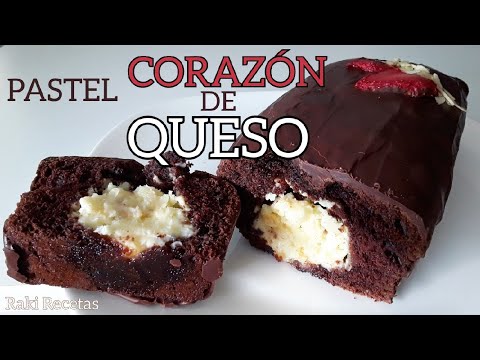 PASTEL CORAZÓN DE QUESO 🧀🍫
