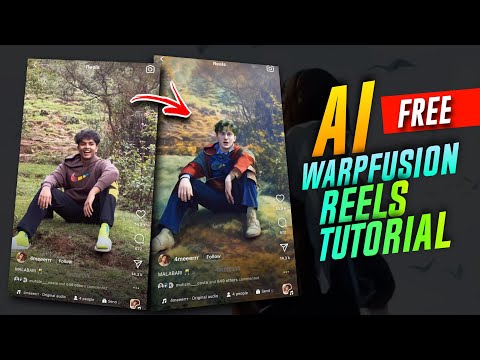 AI STABLE WARPFUSION REELS TUTORIAL | AI NEW TRENDING REELS VIDEO EDITING | REELS TRENDING TUTORIAL