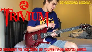 Trivium - A Gunshot To The Head Of Trepidation Guitar Cover (Studio Quality) with All Solos
