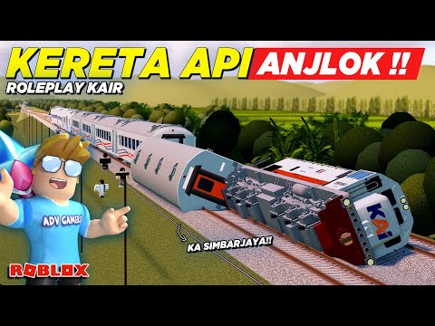 NAIK KERETA API FULL INTERIOR DI ROBLOX MALAH ANJLOK !! ROLEPLAY GAME KAI - Roblox Indonesia