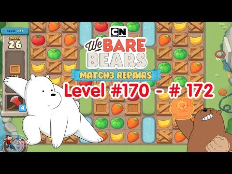 We Bare Bears: Match3 Repairs - Boxing - Levels 170 172