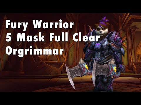 Horrific Vision of Orgrimmar (5-Mask Full Clear) Fury Warrior - WoW BFA 8.3 PvE