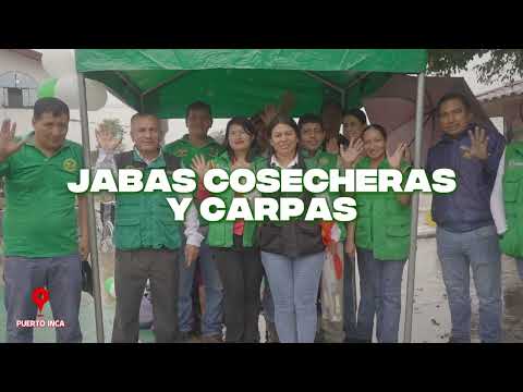 Entregamos jabas cosecheras y carpas para los productores de Puerto Inca