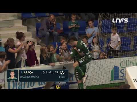 Gol Araça (3-1) Osasuna Magna - Jimbee Cartagena. J4, 1Div. LNFS