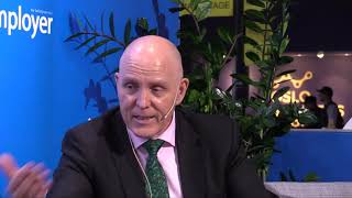 Paul Scanlan from the Simployer stand at Oslo Business Forum 2019 video