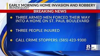 Irondequoit PD searching for suspects in armed home invasion and robbery