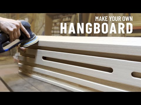 DIY make your own HANGBOARD (and improve your climbing skills)