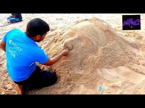 ll IN SEARCH OF A GOD / SAND ART / ART MAKING AT PURI SEA BEACH ll