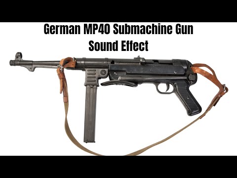 German MP40 Submachine Gun Sound Effect - #shorts #shortsvideo
