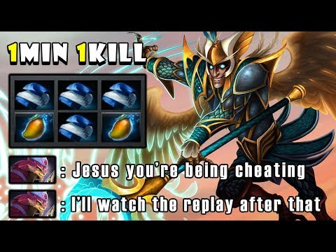 [Skywrath Mage] WTF IMBA Deleted Pangolier Mid with 1MIN 1KILL and 23MIN GG FullGame Dota 2 7.22f