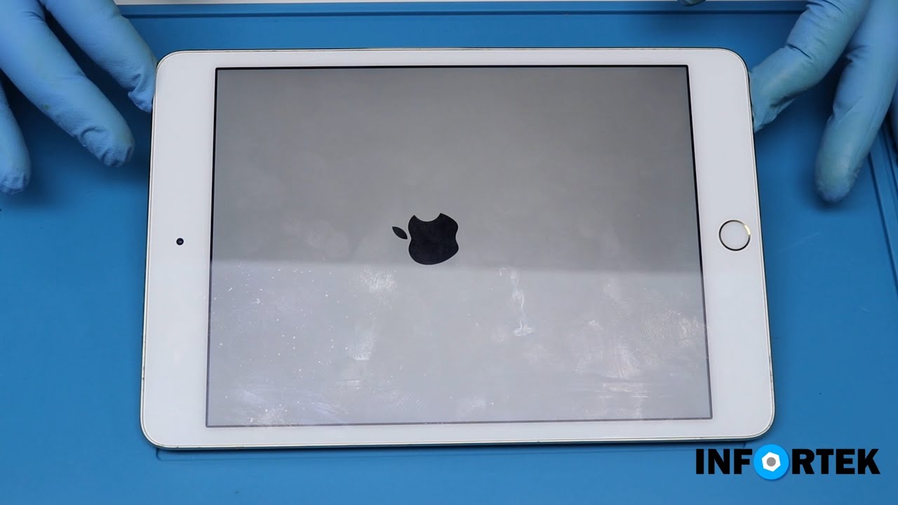 Watch video iPad Mini 4 A1538 Gold Display + Battery replacement change easy way (Reparatur) Now iPad Mini 4 A1538 Gold Display + Battery replacement change easy way (Reparatur)