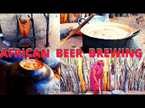 HOW TO BREW AFRICAN TRADITIONAL BEER | AFICAN CULTURE TRADITION| African village life