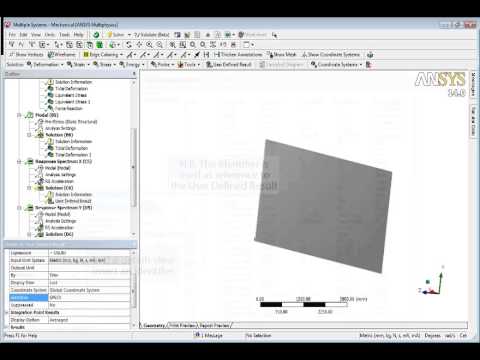 IDAC Consultancy Demo - Combining Results from Response Spectrum and Static Structural Analysis