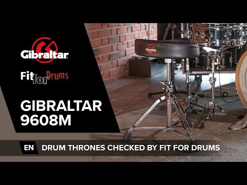 Gibraltar 9608MB Drum Throne with Backrest 16" (Chrome/Black) - Drum Throne imagen 5