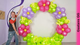 DECORACIONES PARA CUMPLEAÑOS (flores con globos 🌸😊) decoración con globos para cumpleaños Gustavo gg