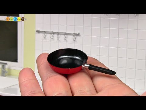 DIY Miniature Frying Pan　ミニチュアフライパン作り Video