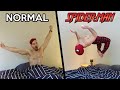 Spider Man VS Normal People In Real Life Parkour