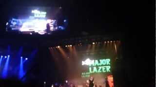 Major Lazer - Elephant man, badman style (HD) @ Redbull Culture Clash 2012 - wembley arena, London
