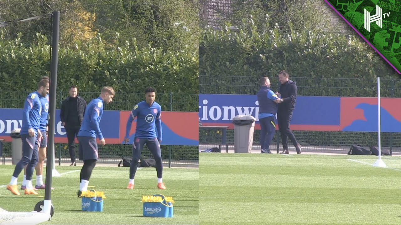 Emile Smith Rowe is back! Arsenal star trains with England as John Terry watches on