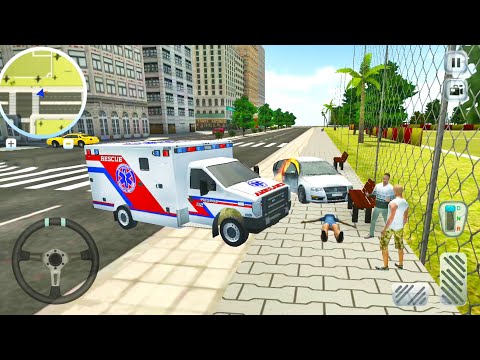 First Aid Rooftop VAN Trucks Driving #10 - Ambulance Driver Simulator - Android Gameplay