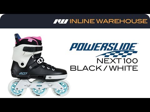 Powerslide Next 100 Black White (Aqua Pink) Inline Skates