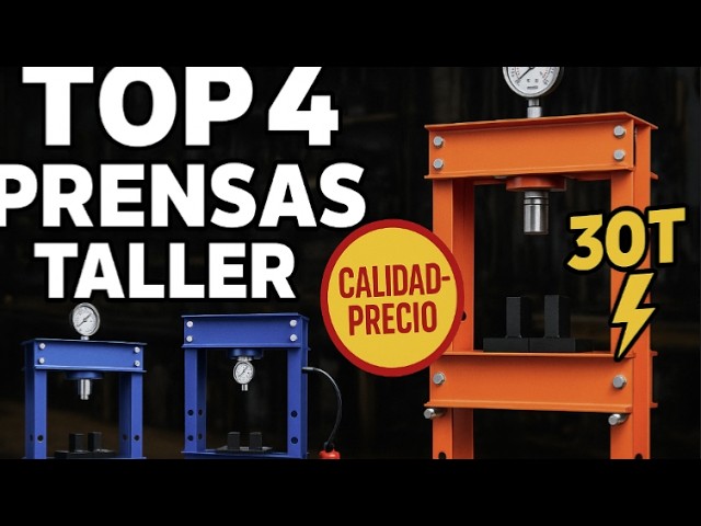 Vídeo relacionado con Wiltec 6T Prensa hidráulica de taller prensa de bastidor prensa de cojinetes con manómetro
