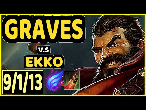 GIDEON (GRAVES) vs EKKO - 9/1/13 KDA JUNGLE CHALLENGER GAMEPLAY - KR