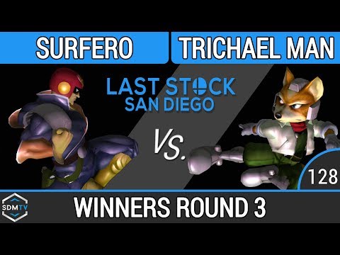 LSSD 128 - Surfero (Falcon) vs. Trichael Man (Fox) - SSBM WR3 - Smash Melee