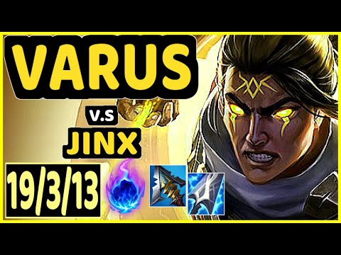 VARUS vs JINX - 19/3/13 KDA BOTTOM ADC CHALLENGER GAMEPLAY - KR